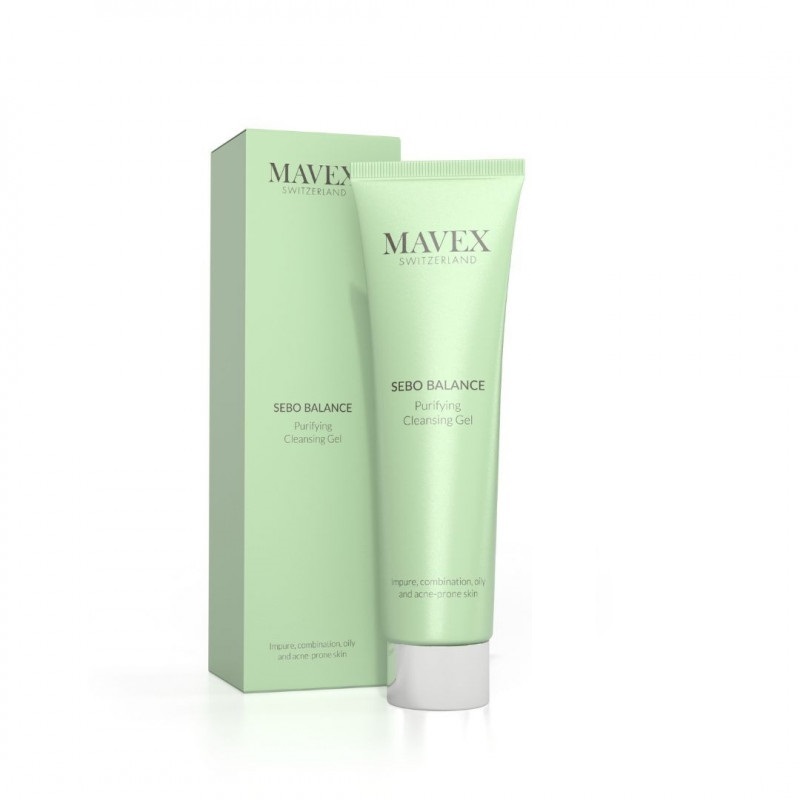 Gel Rửa Mặt Cho Da Dầu Mụn MAVEX Sebo Balance Giúp Điều Tiết Dầu Và Giảm Thâm Mụn 150ml