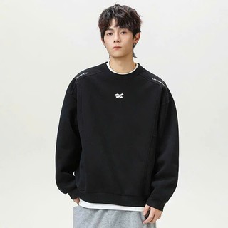 Áo Sweater Unisex Thêu Vai Ngực Chất Vải Nỉ 2 Da Cao Cấp GUDOMAN S10 Áo Tay Dài Thu Đông 2025