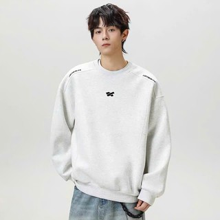 Áo Sweater Unisex Thêu Vai Ngực Chất Vải Nỉ 2 Da Cao Cấp GUDOMAN S10 Áo Tay Dài Thu Đông 2025