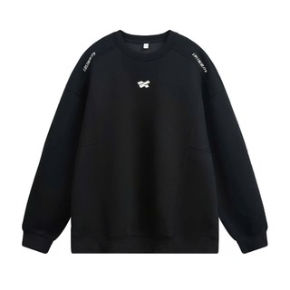 Áo Sweater Unisex Thêu Vai Ngực Chất Vải Nỉ 2 Da Cao Cấp GUDOMAN S10 Áo Tay Dài Thu Đông 2025
