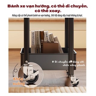 Xe Đẩy Spa JL Để Đồ Đa Năng Kệ Tiện Lợi Kệ để đồ đa năng [ Full thép cacbon ] Kệ 3 tầng có bánh xe