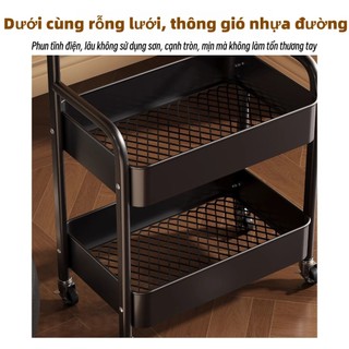 Xe Đẩy Spa JL Để Đồ Đa Năng Kệ Tiện Lợi Kệ để đồ đa năng [ Full thép cacbon ] Kệ 3 tầng có bánh xe