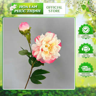 Combo 5 cành hoa mẫu đơn vip 68cm(hàng loại1)hoa vải lụa cao cấp-trang trí bình hoa trang trí sự kiện, tiệc cưới, studio