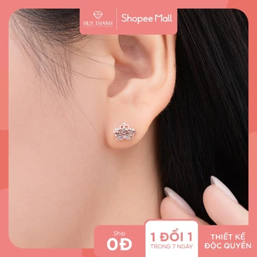 SOOBIN'S QUEEN - Bông Tai Vàng Tây 10k Gắn Đá CZ BTBZ042 Huy Thanh Jewelry