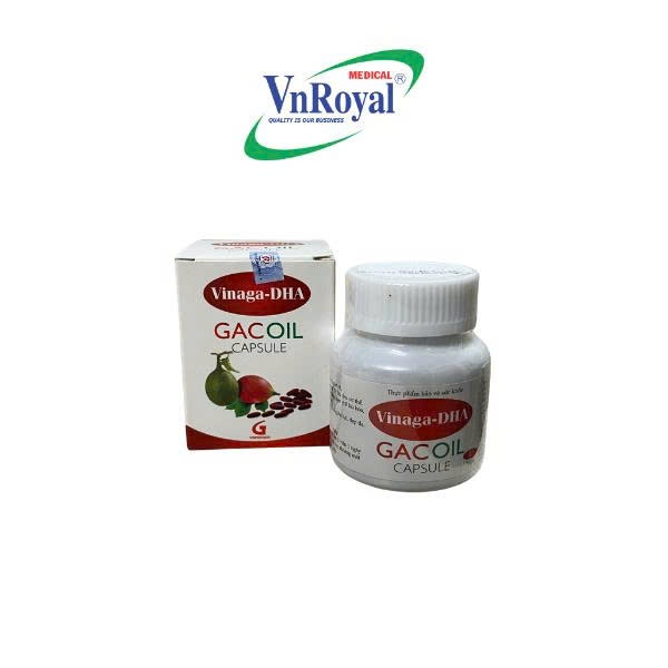 Dầu Gấc Viên Nang VINAGA GACOIL CAPSULE 30 Viên