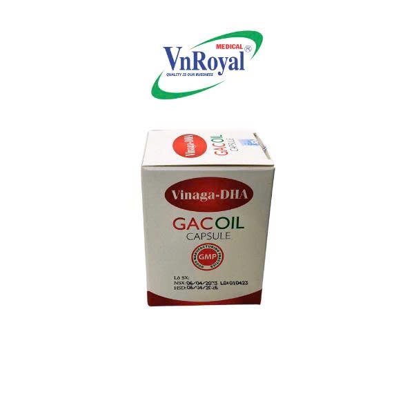 Dầu Gấc Viên Nang VINAGA GACOIL CAPSULE 30 Viên
