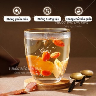 Hồng sâm Hàn Quốc 100g, nhân sâm thái lát mỏng, thơm, không tẩm đường, nguyên vị, dùng pha trà, hầm canh