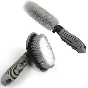 Cọ rửa xe hơi tay cầm thẳng (lông xám)
