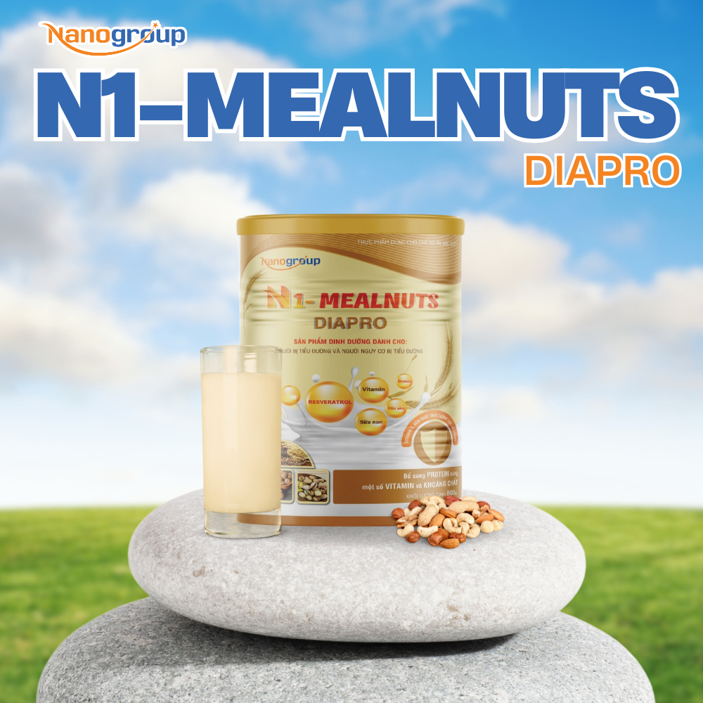 Sữa hạt N1-Mealnuts Diapro bổ sung dinh dưỡng cho người tiểu đường ...