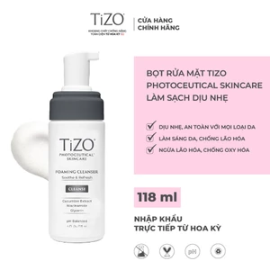 Sữa Rửa Mặt Tạo Bọt Làm Sạch Sâu Dịu Nhẹ TIZO Photoceutical Skincare 118ml