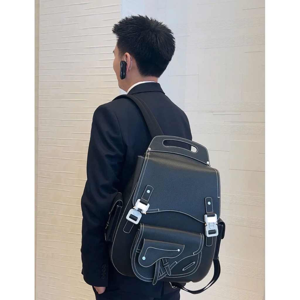 ⚡️[Hight Quality] Balo Nam Nữ D11 Max1 Ga11op Backpack - Điểm Nhấn Khóa Bấm Phối Trắng Cao Cấp Size Lớn