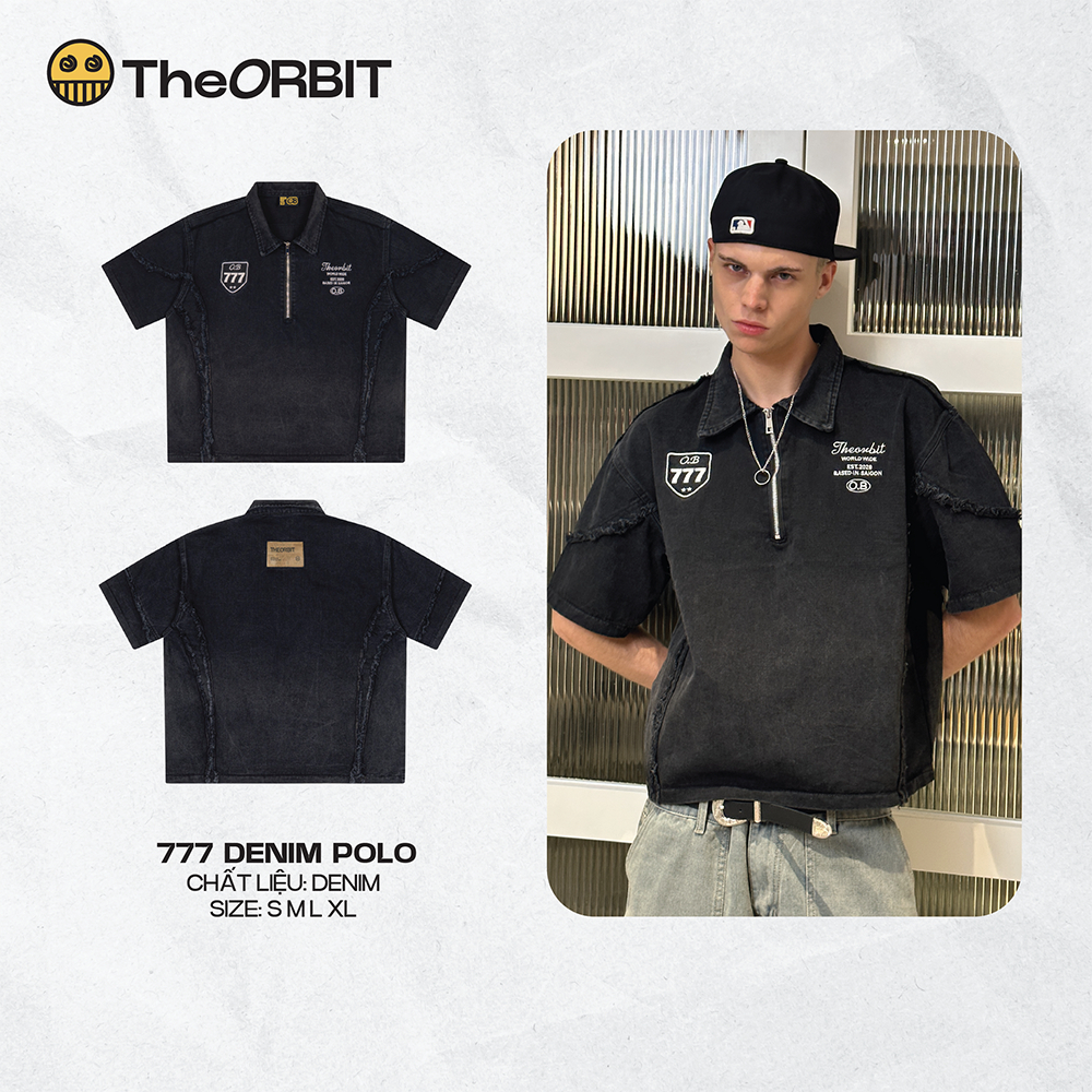 Áo Polo Nam Nữ ORBIT - 777 Denim Polo - Local Brand Chính Hãng