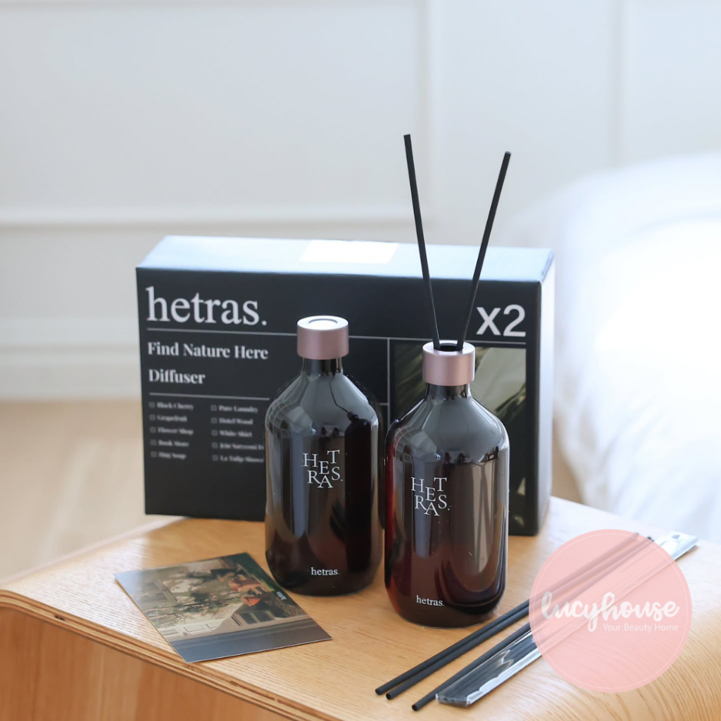 Tinh dầu thơm phòng cùng que khuếch tán mùi thơm Hetras Diffuser 500ml ...