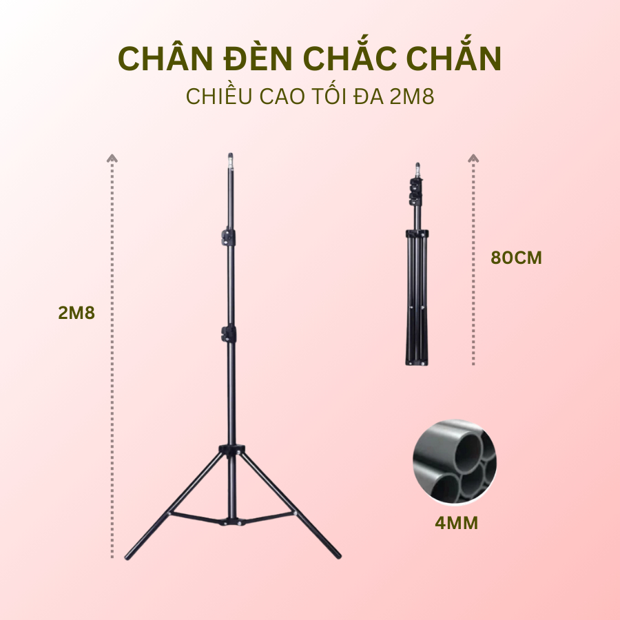 Đèn Livestream, Bộ Đèn Studio Softbox Hình Cầu Công Suất Lớn 3 Màu Ánh Sáng - Hỗ Trợ Livestream, Quay Video, Chụp Ảnh
