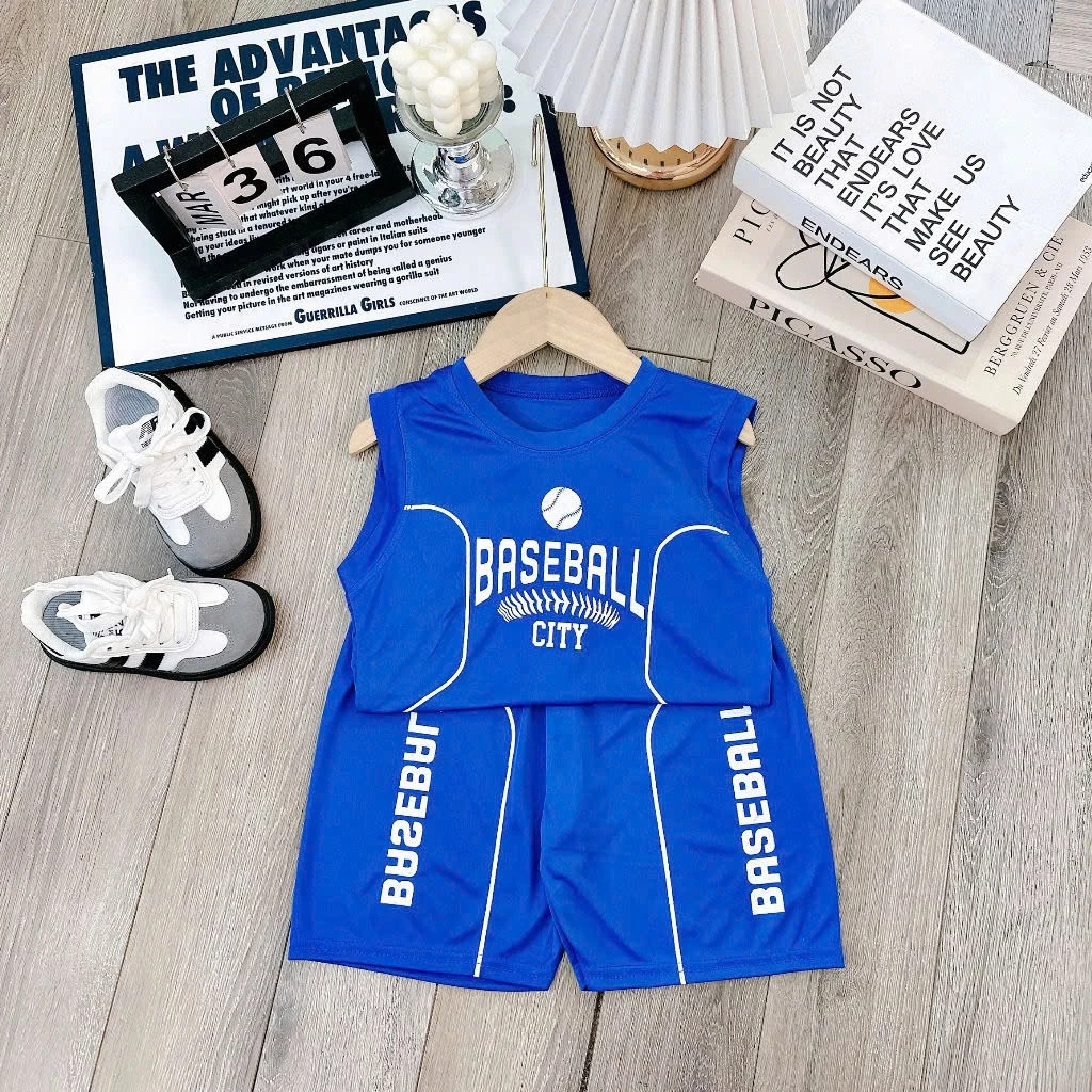 [Peinn] Set bộ quần áo mùa hè dành cho bé trai 14-52kg mẫu BỘ CITY. Chất liệu thoáng mát, co dãn. H8 - EB52