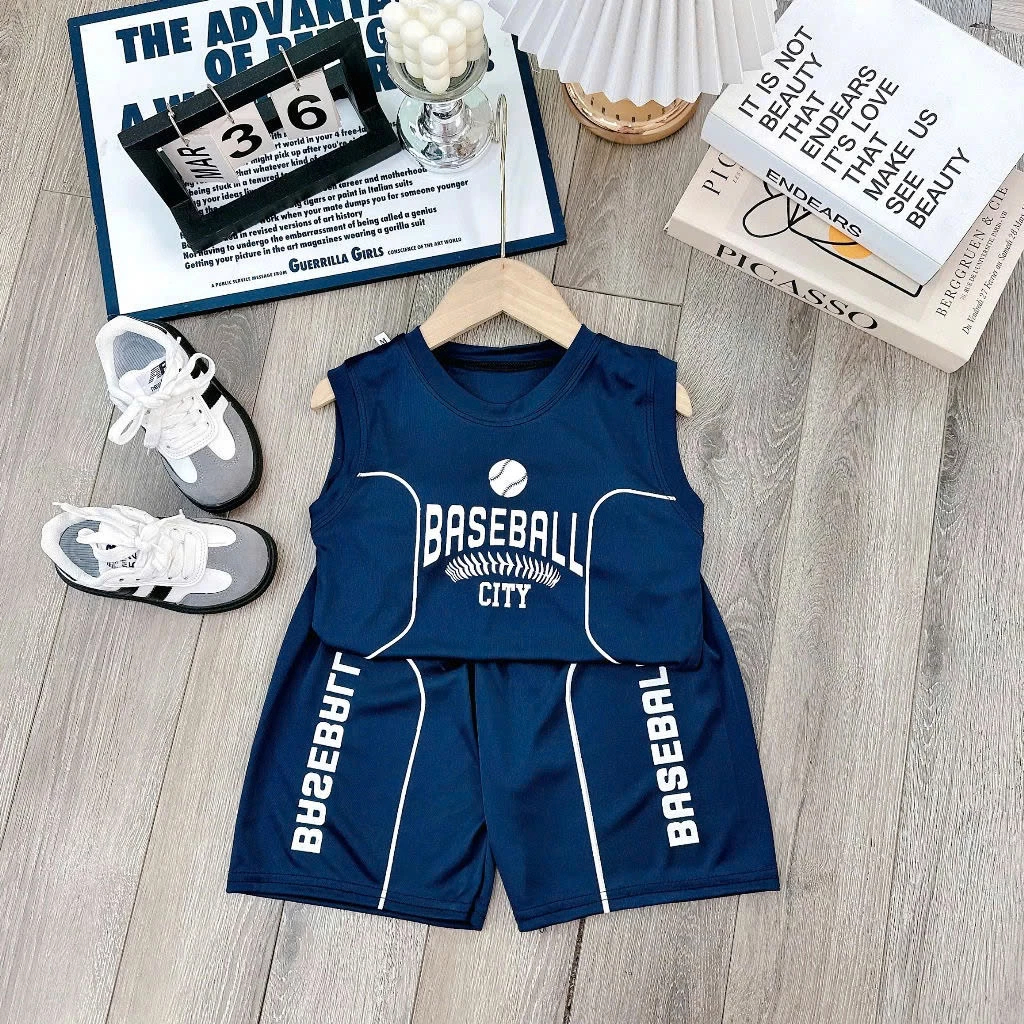 [Peinn] Set bộ quần áo mùa hè dành cho bé trai 14-52kg mẫu BỘ CITY. Chất liệu thoáng mát, co dãn. H8 - EB52