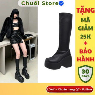 Giày boot da PU tổng hợp dệt vải đế cao su phong cách nữ tính dịu dàng thanh lịch