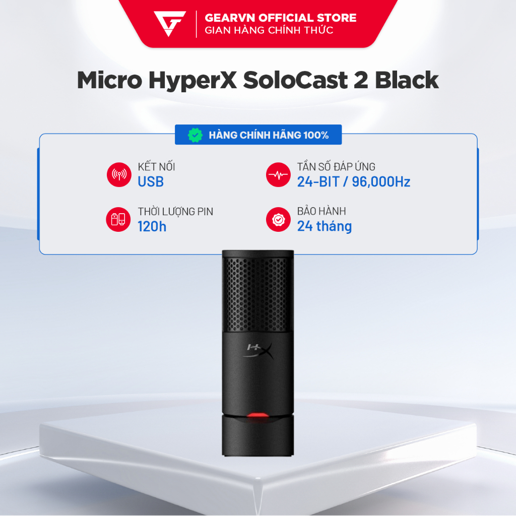Micro HyperX SoloCast 2 Black