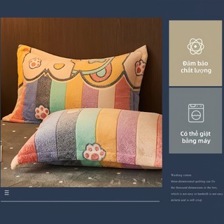Vỏ gối nằm/ vỏ gối Nhung sữa Có khóa kéo Mềm mại Thân thiện với da Có thể giặt máy Không phai màu