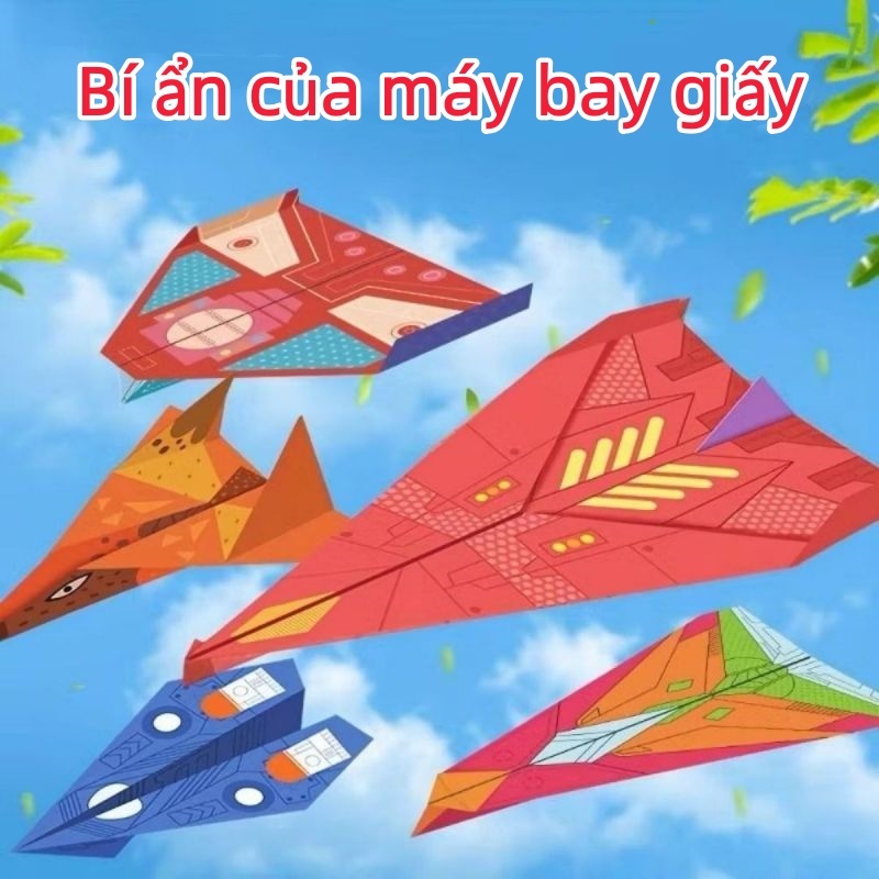 Creative Origami DIY Kit,Đầy màu sắc Handmade Origami Art Learning Set,Phim hoạt hình Giấy đa năng Đồ chơi máy bay giấy