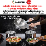 Bộ nồi chảo iNox cán rời 9 món iMAT - Không phủ lớp chống dính  - Hàng Chính Hãng - Bảo hành 12 tháng — ảnh 1