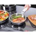 Bộ nồi chảo iNox cán rời 9 món iMAT - Không phủ lớp chống dính  - Hàng Chính Hãng - Bảo hành 12 tháng — ảnh 3