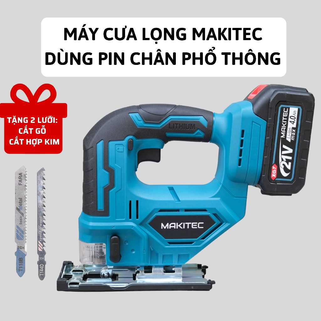 Máy cưa lọng dùng pin MAKITEC 18- 21V , cưa lọng không dây, máy cưa sọc ...