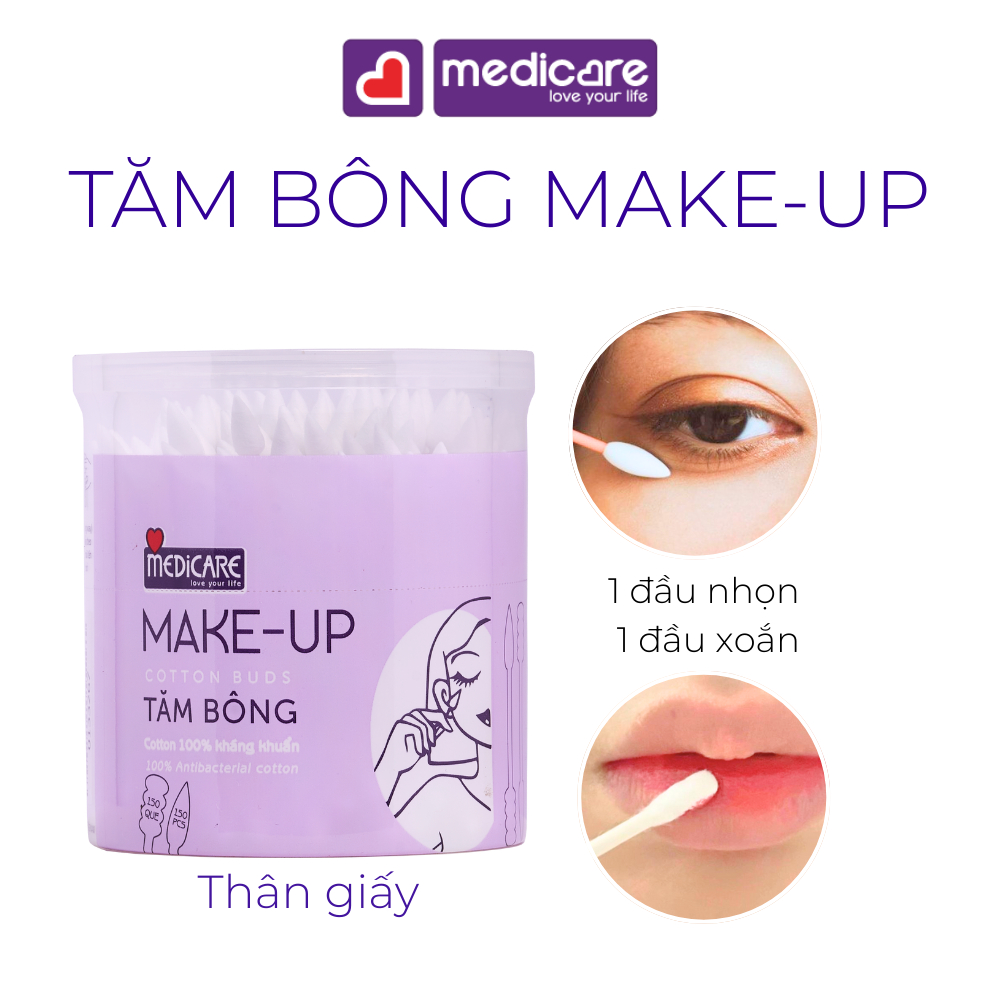Tăm bông MEDiCARE Make up 150 cây