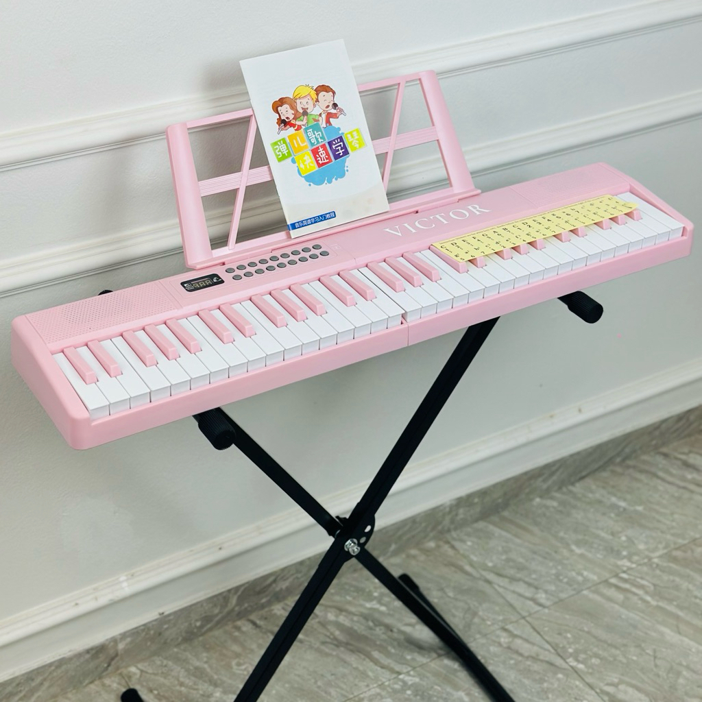 Đàn Piano Điện VicTor Gấp Gọn 61 phím, Phím lực -Tặng Khoá Học Online
