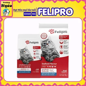 Thức Ăn Hạt Cho Mèo Felipro Vị Hải Sản Gói 1kg Hỗ Trợ Tiết Niệu Kiểm Soát Độ Mặn