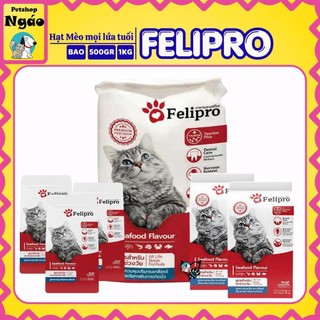 Thức Ăn Hạt Cho Mèo Felipro Vị Hải Sản Bao 8kg Hỗ Trợ Tiết Niệu Mọi Lứa Tuổi