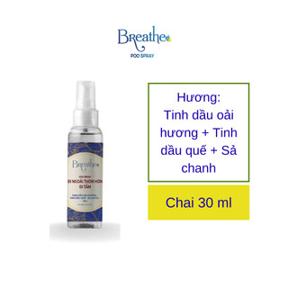 (Mua nhiều giá rẻ ) Xịt thơm ngăn mùi toilet Breathe - giúp đi ngoài thơm hơn đi tắm