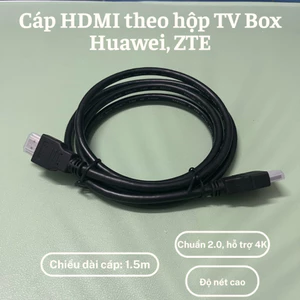 Cáp HDMI theo hộp TV Box Huawei, ZTE… hỗ trợ 4K