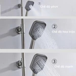 Bộ Sen Cây KAW Tắm Đứng Nóng Lạnh, Hiển Thị Rõ Nhiệt Độ, Vòi Sen Đa Năng Chống Han Gỉ, Dễ Sử Dụng — ảnh 7