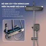 Bộ Sen Cây KAW Tắm Đứng Nóng Lạnh, Hiển Thị Rõ Nhiệt Độ, Vòi Sen Đa Năng Chống Han Gỉ, Dễ Sử Dụng — ảnh 2
