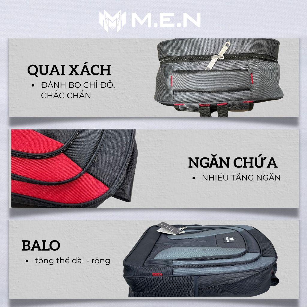 Ba lô nam nữ M.E.N Stand Pert Round nhiều màu [CÓ BẢO HÀNH]