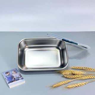 Hộp Inox Cao Cấp Cuitisan Simple Rectangle,nắp khóa 4 cạnh chắc chắn, an toàn trong lò vi sóng, không ám mùi GST HCM