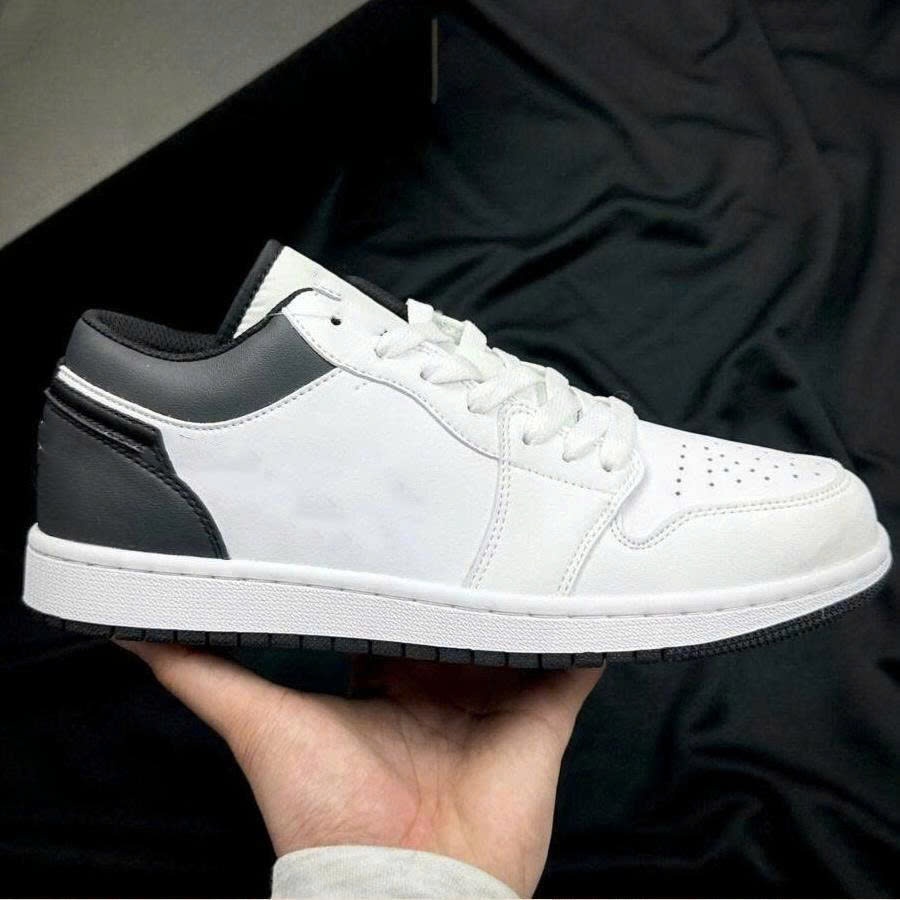 Giày Thể Thao Trắng Gót Đen, Giày Sneaker Nam Nữ Cổ Thấp Full Sz JA11.
