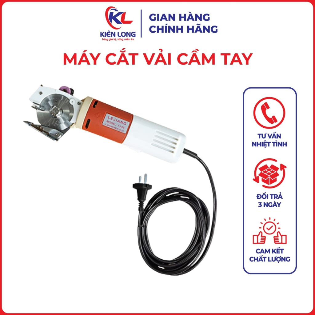Máy Cắt Vải Cầm Tay Lejiang Đĩa 65 – Loại Tốt, Dùng Thay Thế Kéo Cắt Vải