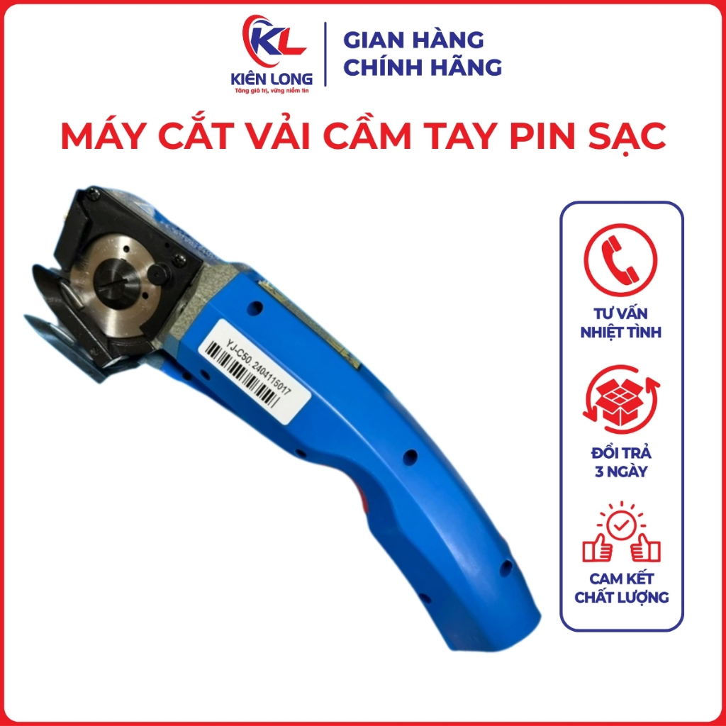Máy Cắt Vải Cầm Tay Dùng Pin Sạc Lejiang YJ-C50 – Nhỏ Gọn, Công Suất 35W, Siêu Bền