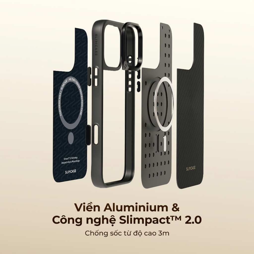 Ốp lưng REX iPhone 16 Pro Max / iPhone 15 Pro Max SLIMCASE - Chống va đập, chống bám bẩn, hỗ trợ sạc không dây