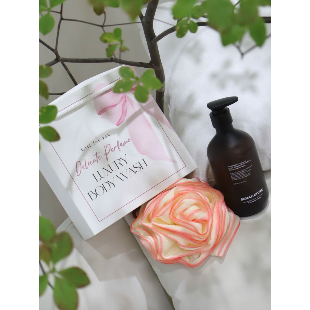 (Set quà tặng) Sữa tắm senanature nourishing therapy from botanical extracts perfumed body wash 500ml/1L  IS64