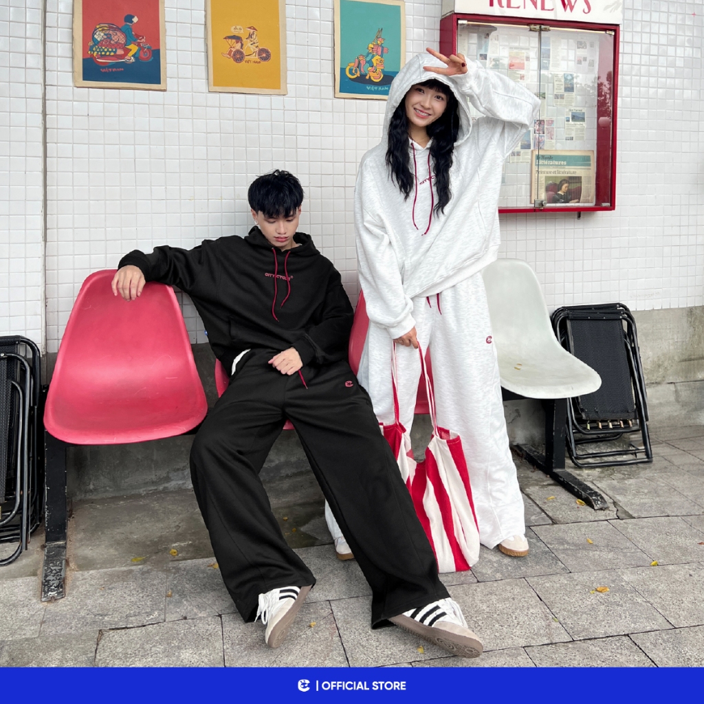 Combo set bộ nỉ hoodie mùa đông nam nữ Local Brand Chính Hãng City Cycle Combo bộ nỉ Mono