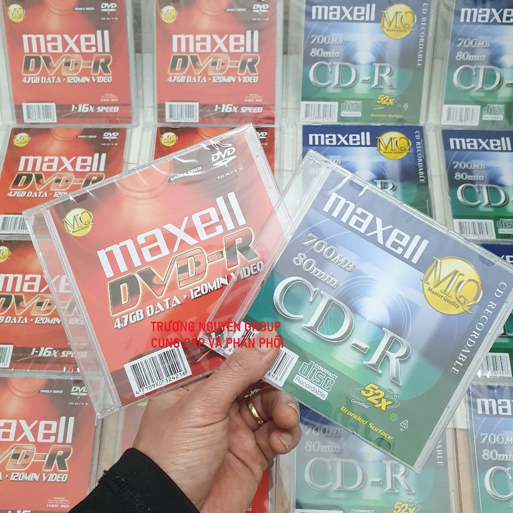 Đĩa Maxell Cd-r Dvd-r Có vỏ hộp nhựa riêng Chất Lượng Cao - Chuyên ghi ...