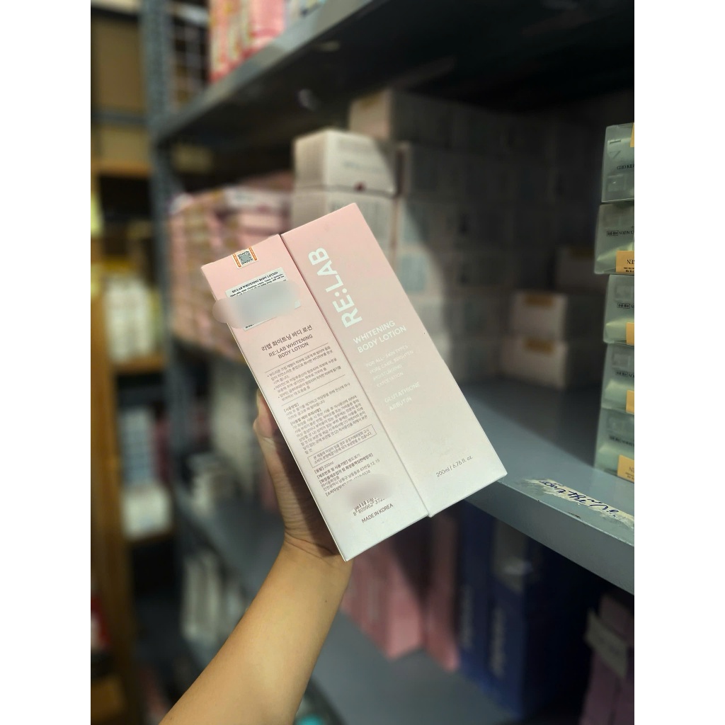 [HÀNG CTY] Kem Dưỡng Thể Body RE:LAB Nâng Tone Trắng Da RELAB Whitening Body Lotion 200ML
