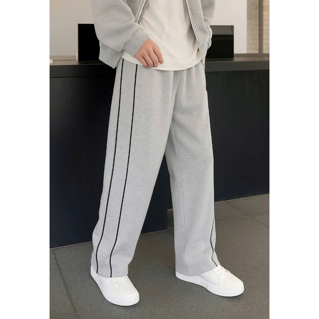 Quần Jogger Nam Ống Suông Chất Nỉ 2 Da Halley D30 Phong Cách Ulzzang Thể Thao