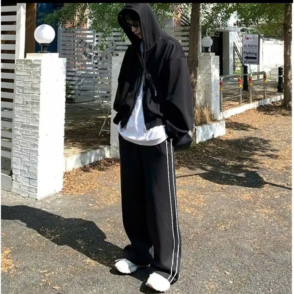 Quần Jogger Nam Ống Suông Chất Nỉ 2 Da Halley D30 Phong Cách Ulzzang Thể Thao