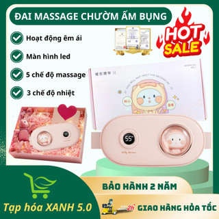 Đai Massage Bụng Kinh M28 Chườm Ấm Giảm Đau, Làm Ấm Bụng, Tử Cung Cho Phụ Nữ, Bảo Hành 24 Tháng