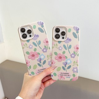 Ốp Lưng iPhone TPU Hoạ Tiết Da Mềm Happy Flower Chống Sốc, Bảo Vệ Camera - iP X/XS/11/12/13/14/15/16/17/Plus/Pro/Max/Air
