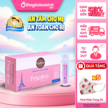 [✨CHÍNH HÃNG 100%] Fysoline – Nước Muối Sinh Lý Nhập Khẩu Pháp | Vệ Sinh Mắt, Mũi, Miệng Cho Bé SSVIP